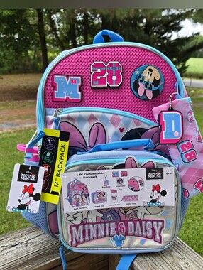 Disney Minnie & Daisy Backpack - 6 Piece Set